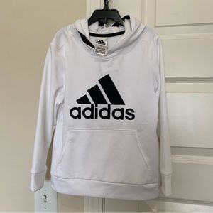 Kids Adidas White Hoodie NWT